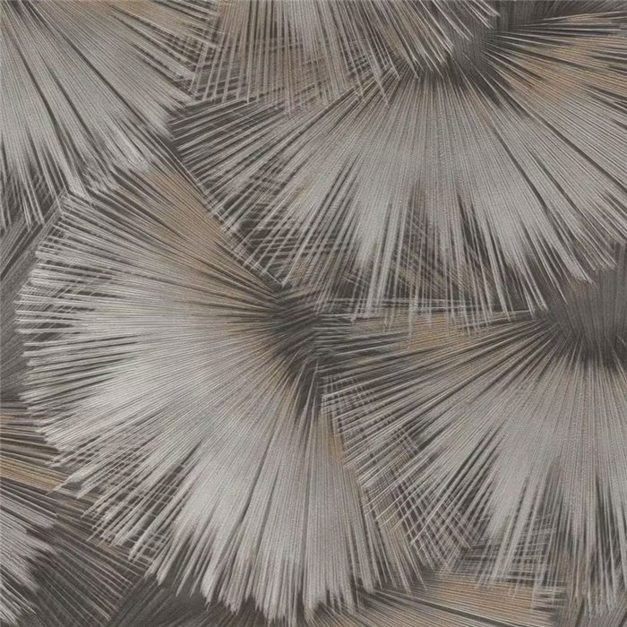 Moderne Tapete mit Palmenblättern dunkle Töne - Rasch Incanto 659788