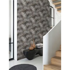 Romantic beige large leaves watercolor wallpaper - Rasch Incanto 659856 2