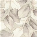 Romantic beige large leaves watercolor wallpaper - Rasch Incanto 659856