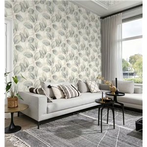 Botanical green leaves watercolor wallpaper - Rasch Incanto 659870 2