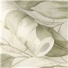 Botanical green leaves watercolor wallpaper - Rasch Incanto 659870