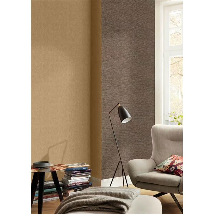 Glatt metallisierte goldene Tapete - Rasch Incanto 608618