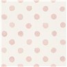 Papel pintado infantil lunares rosas efecto acuarela - Rasch Kids World 252019