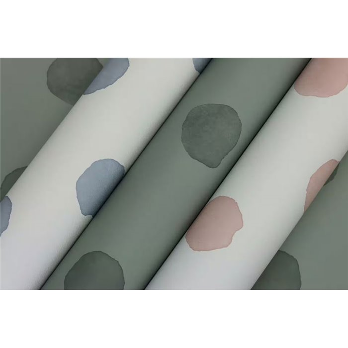 Papier peint enfant pois roses effet aquarelle - Rasch Kids World 252019