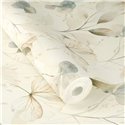 Blue neutral nordic watercolor floral wallpaper - Rasch Farm Living 709018