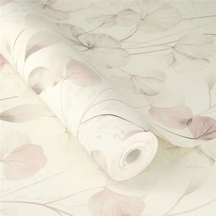 Pink watercolor flowers wallpaper - Rasch Farm Living 709056