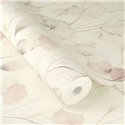 Pink watercolor flowers wallpaper - Rasch Farm Living 709056