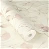 Papier peint fleurs aquarelle rose - Rasch Farm Living 709056
