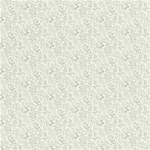 Nordische botanische Tapete Blätter neutrale Töne - Rasch Farm Living 709537