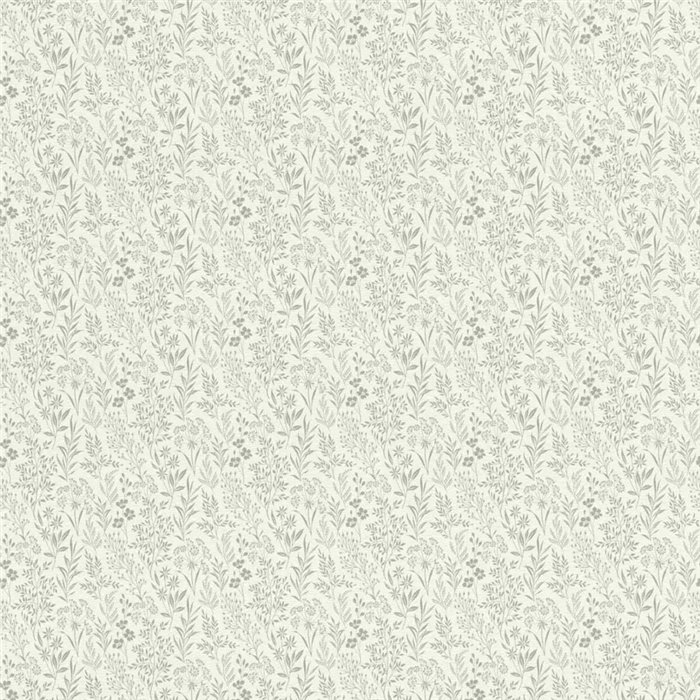 Papel pintado floral liberty gris estilo inglés - Rasch Farm Living 709339