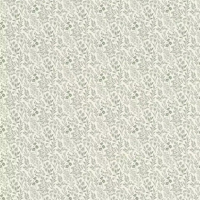 Small green and white flowers romantic wallpaper - Rasch Farm Living 709353
