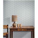 Blue small flowers liberty wallpaper - Rasch Farm Living 709360