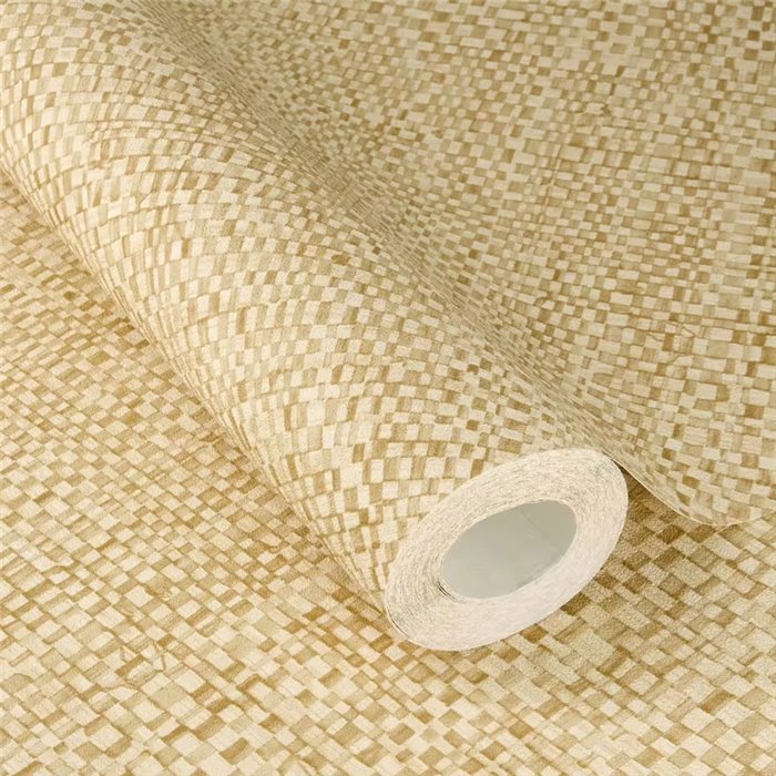 Papel pintado rafia natural beige paja estilo rústico - Rasch Farm Living 709438