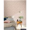 Pink tones leaves scandinavian flowers wallpaper - Rasch Farm Living 709544