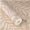 Papier peint fleurs scandinave feuilles tons rose - Rasch Farm Living 709544