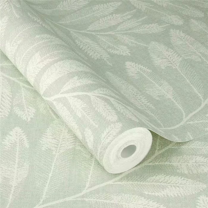 Landhausblumen-Tapete grün neutral nordischer Stil - Rasch Farm Living 709551