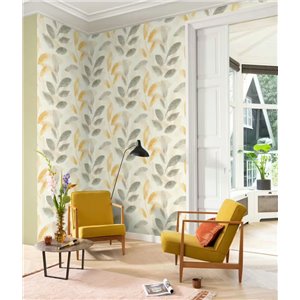 Papier peint géométrique losanges marron taupe style moderne - Rasch Liverna 417234 2