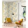 Modern style yellow watercolor floral wallpaper - Rasch Liverna 416329
