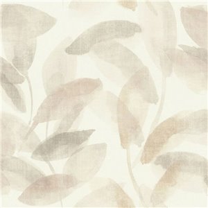 Papier peint floral romantique chinoiserie avec oiseaux beige crème - Papeldecor Mid-Century Modern 2028790431