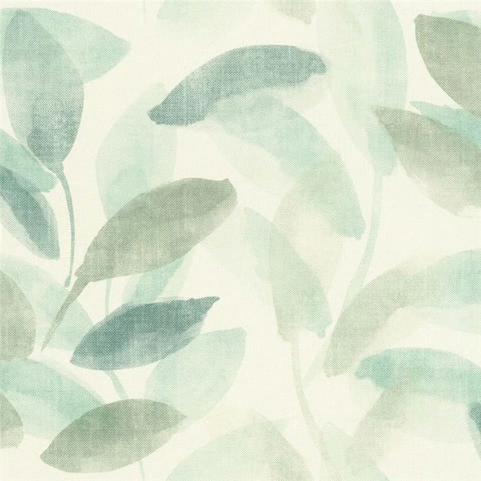 Papel pintado flores modernas verde acuarela - Rasch Liverna 416343