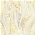 Moderne Tapete große Blätter beige Aquarell - Rasch Liverna 416503