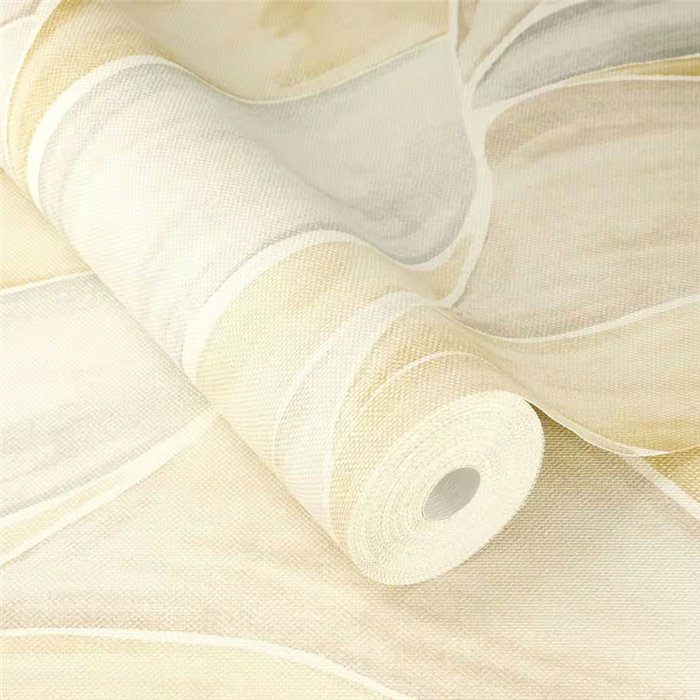 Papier peint moderne grandes feuilles beige aquarelle - Rasch Liverna 416503