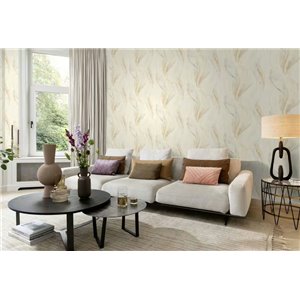 Papel pintado floral amarillo acuarela estilo moderno - Rasch Liverna 416329 2