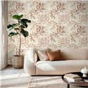 Pinkish tones vintage floral print wallpaper - Rasch Liverna 417319