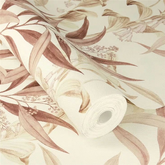Pinkish tones vintage floral print wallpaper - Rasch Liverna 417319