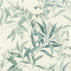 Papel pintado floral romántico chinoiserie con pájaros blanco - Papeldecor Mid-Century Modern 2028790433
