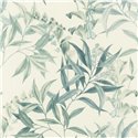 Watercolor green botanical scandinavian style wallpaper - Rasch Liverna 417340