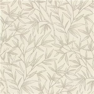 Papier peint floral grandes feuilles tons clairs style moderne - Rasch Liverna 416527