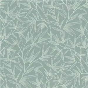 Watercolor green botanical scandinavian style wallpaper - Rasch Liverna 417340