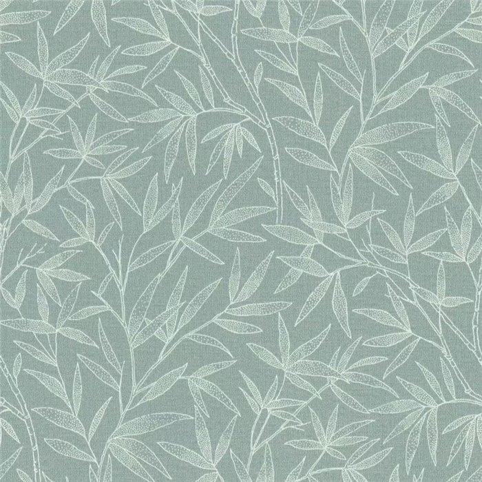 Bambusblätter-Tapete grün orientalischer Stil - Rasch Liverna 554823