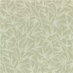 Papel pintado floral hojas grandes tonos claros estilo moderno - Rasch Liverna 416527