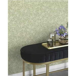 Papel pintado floral hojas grandes tonos claros estilo moderno - Rasch Liverna 416527 2