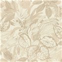 Papier peint botanique fleurs élégantes beige - Rasch Liverna 554908