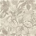 Papier peint fleurs vintage marron - Rasch Liverna 554915