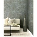 Papel pintado moderno hojas grandes de palmeras - Eijffinger Anam 350915