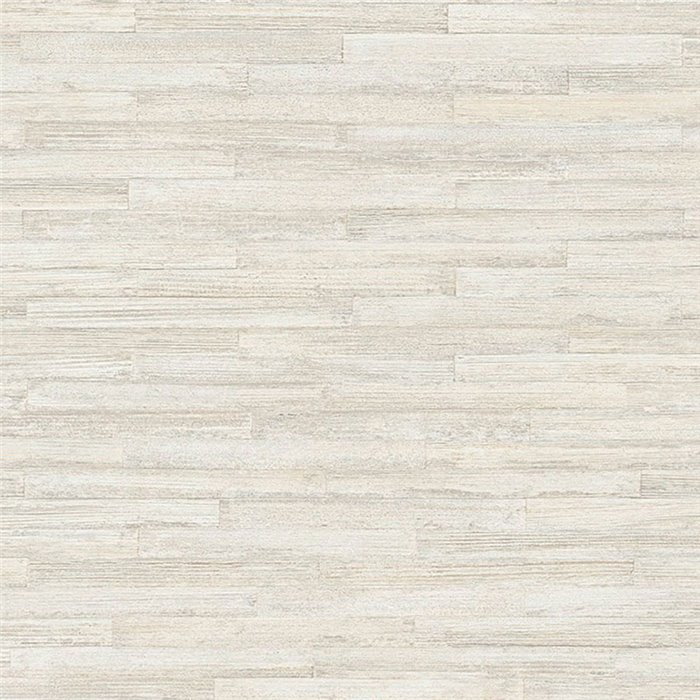 Cream white horizontal wood slat wallpaper - Eijffinger Anam 350920