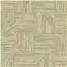 Green mosaic wood effect wallpaper - Eijffinger 350942