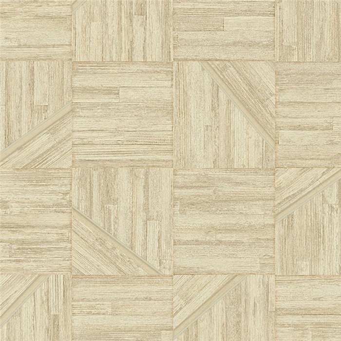 Tapete Holz Intarsien Beige-Creme - Eijffinger Anam 350943