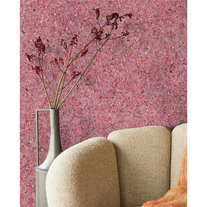 Revestimiento de pared fieltro textil rojo granulado - Eijffinger Felt 350815