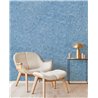 Light blue mottled textile wallcovering - Eijffinger Felt 350816