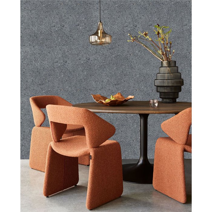 Revêtement mural textile gris anthracite granuleux - Eijffinger Felt 350819