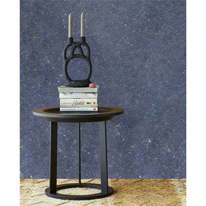 Wandverkleidung mit Textileffekt Indigo Blau gesprenkelt - Eijffinger Felt 350824