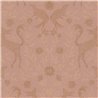 Papier peint rose avec fleurs et faune romantique