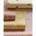 Papel pintado rosa con flores y fauna romántica · Eijffinger Tiny Treasures 363112