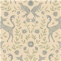 Classic Scandinavian wallpaper with animals and flowers · Eijffinger Tiny Treasures 363114