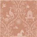 Terracotta farmhouse scene wallpaper · Eijffinger Tiny Treasures 363132